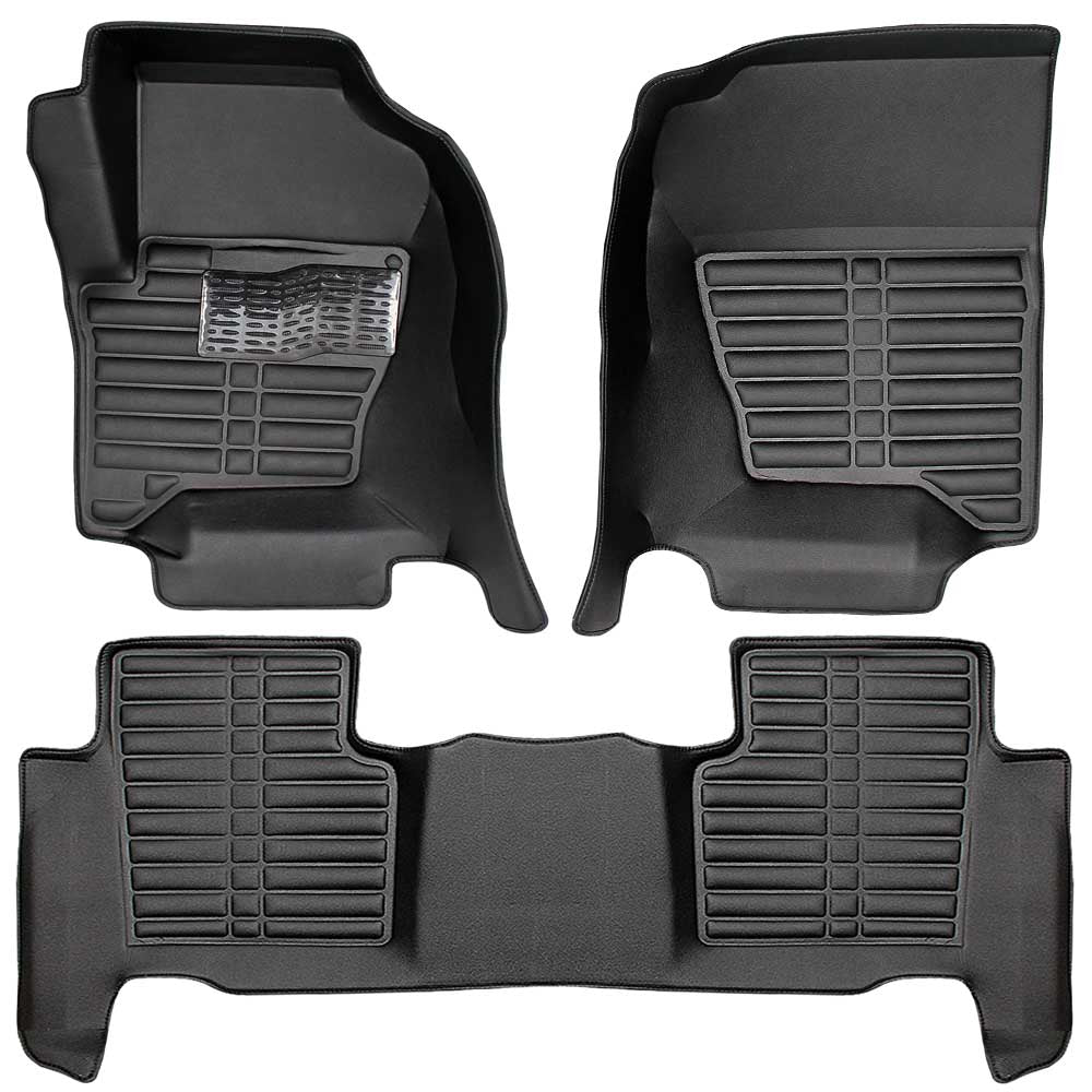 thumbnail image 2 of 3W Custom TPE Floor Mats For Range Rover Sport 2014-2022 – 3-Piece, Black, Heavy Duty & Waterproof 2 of 2