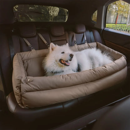 Large Comfy-Lux Dog Car Seat Booster Bed - Comfort Edition